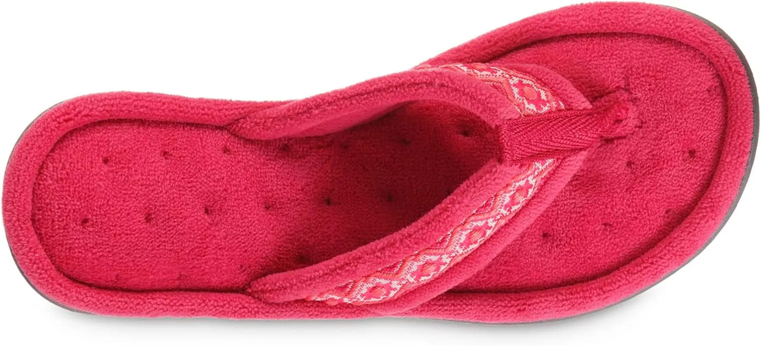 Isotoner Women's Recycled Microterry Bay Thong Slippers