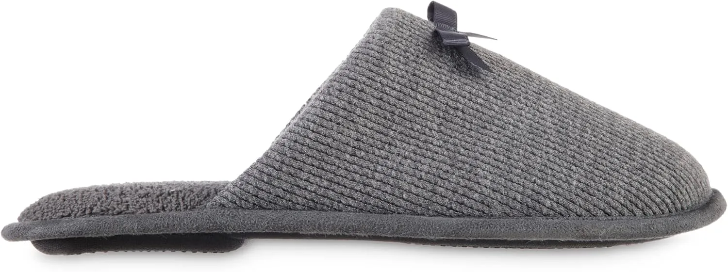 isotoner Womens Waffle Knit Clog Slippers