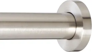 Ivilon Shower Tension Curtain Rod - Adjustable Spring Tension Rod for Shower Curtains, Bathroom, or Windows, Easy to Install, No Drilling Required, Rustproof, Adjustable 54 to 90 Inch Brushed Nickel