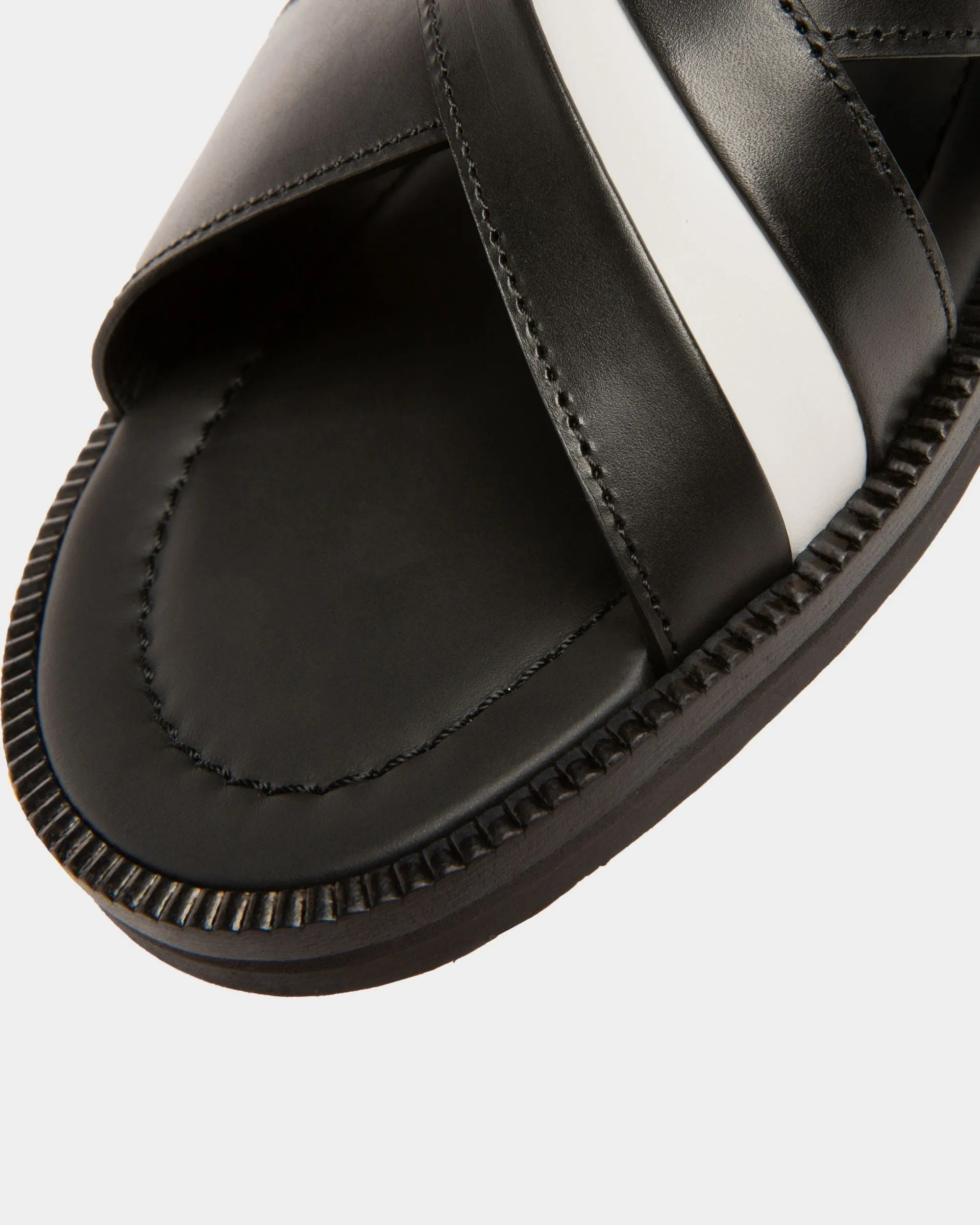 Jabil Leather Sandals In Black