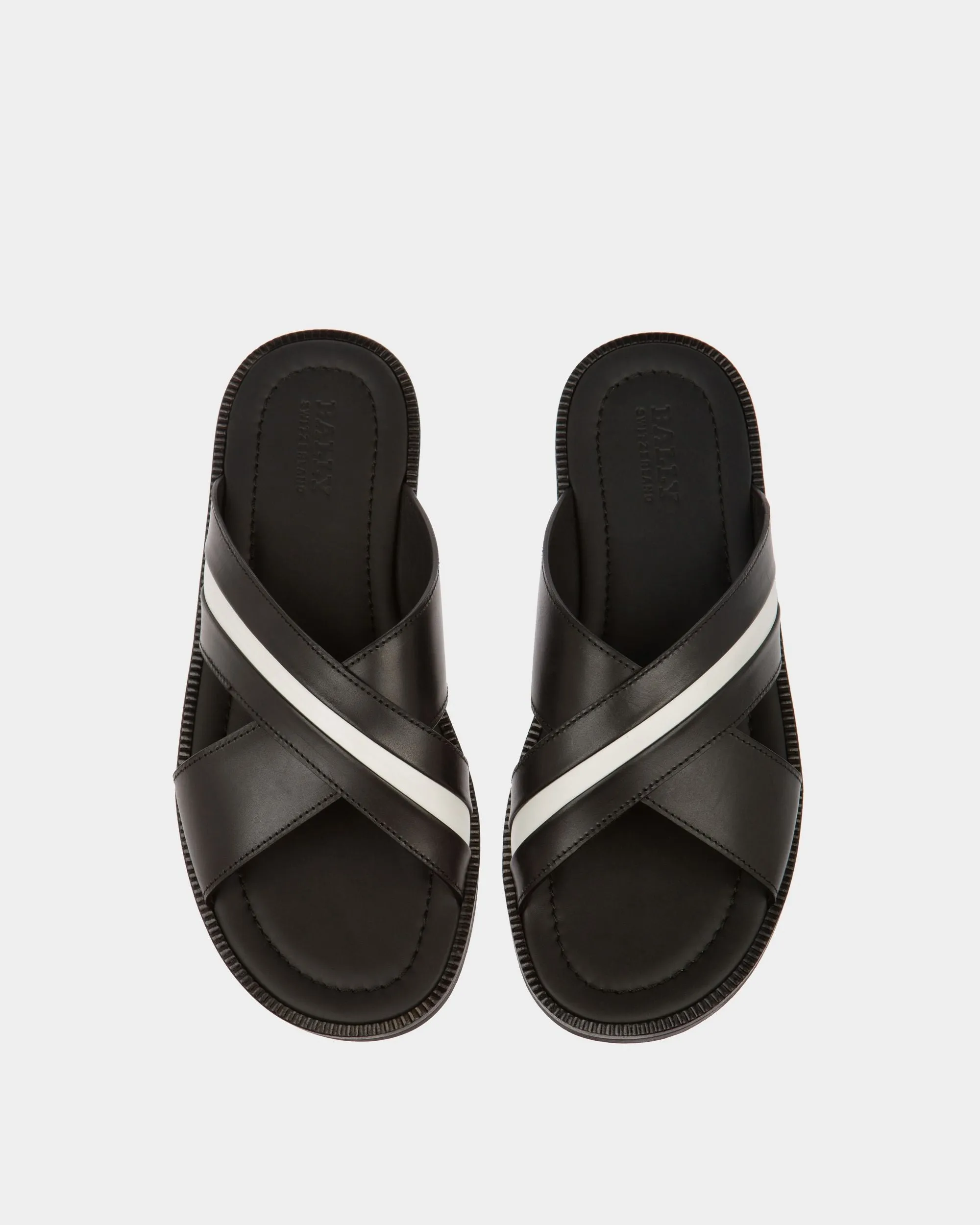 Jabil Leather Sandals In Black