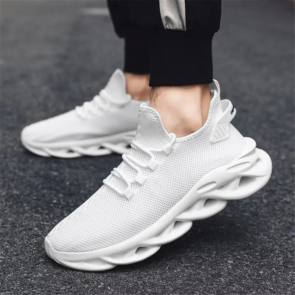 Jakcuz Mens Solid Color Slip on Fashion Sneakers Non-Slip Comfortable Mesh Gym Casual Athletic Sport Tennis Walking Shoes