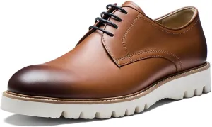 Jepsengord Men's Dress Shoes Genuine Italian Cowhide Leather Casual Oxford Derby Sneakers Comfortable Formal Shoes