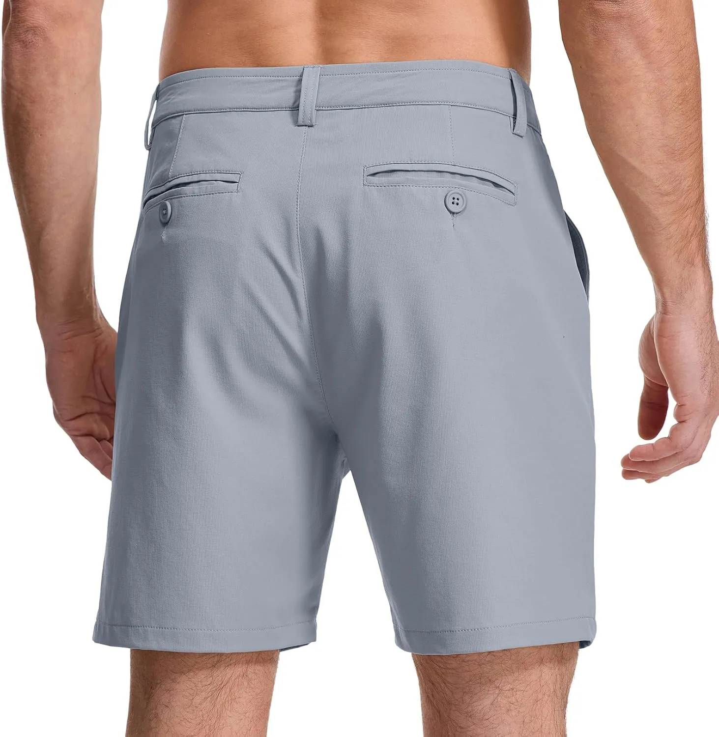 Jessie Kidden Men's Golf Shorts 7" Stretch Quick Dry Hiking Casual Lightweight Work Flat Front Dress Shorts 6 Pockets