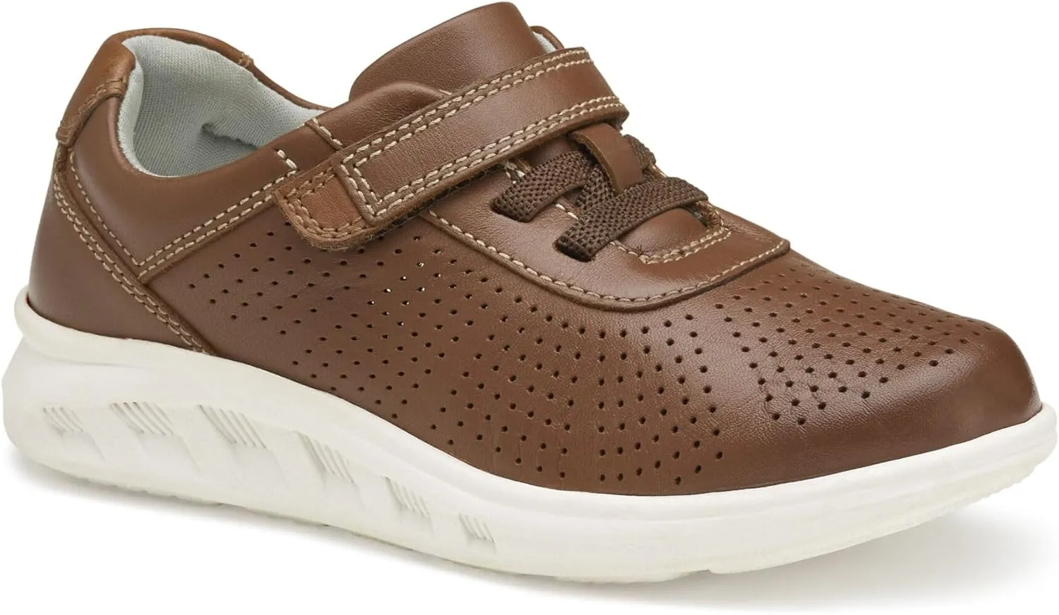 Johnston & Murphy Little Kid Activate U-Throat Casual Boys Lace-Up Sneaker