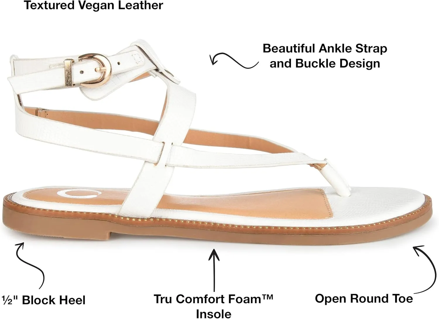 Journee Collection Women's Flat Sandals