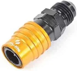 JT21406 Quick Connect Fluid Fittings Socket, -6 AN Male- Valved