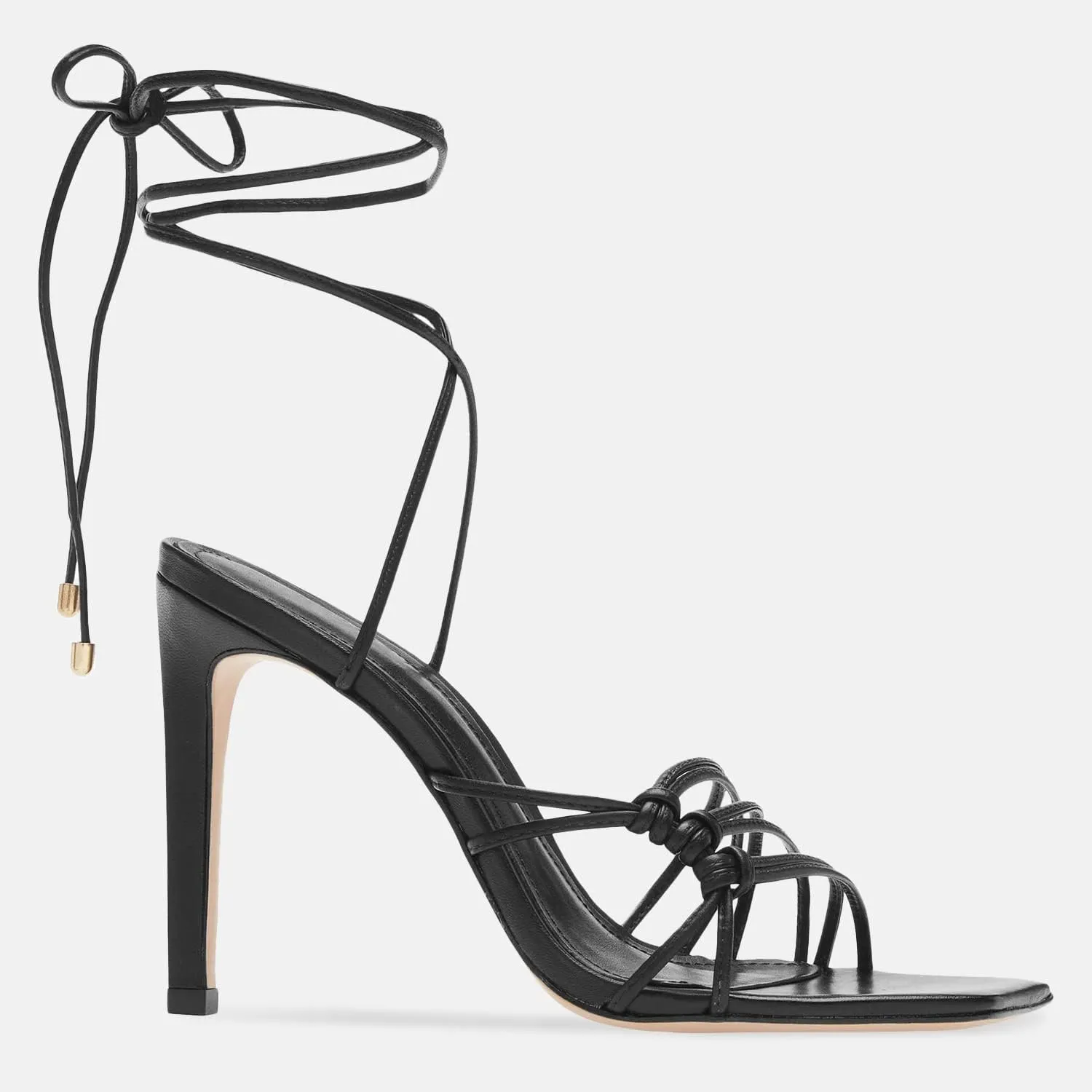 Juliet Holy Womens Lace Up Heeled Sandals Square Open Toe Stiletto Heels Strappy Summer Dressy Shoes