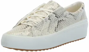 Keds Remi Slip on, Sneaker Womens, Cream Snakeskin Leather, 8 Medium