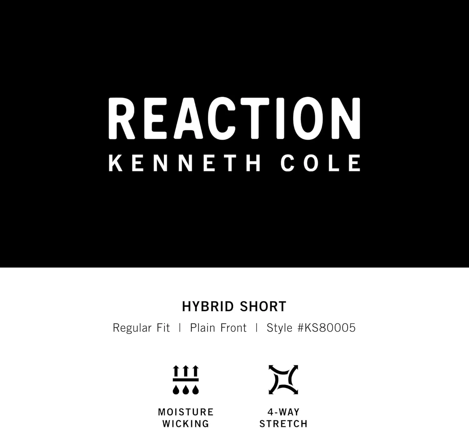 Kenneth Cole REACTION Men's 7 Inch Lightweight Hybrid Stretch Performance Shorts-7 Inseams