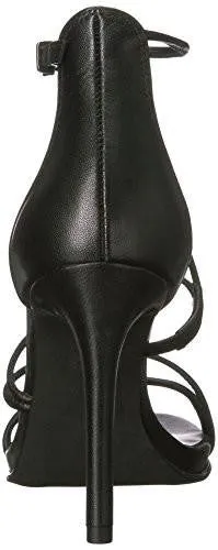 Kenneth Cole York Bryanna Strappy Leather Dress Sandal Black 65 M Us