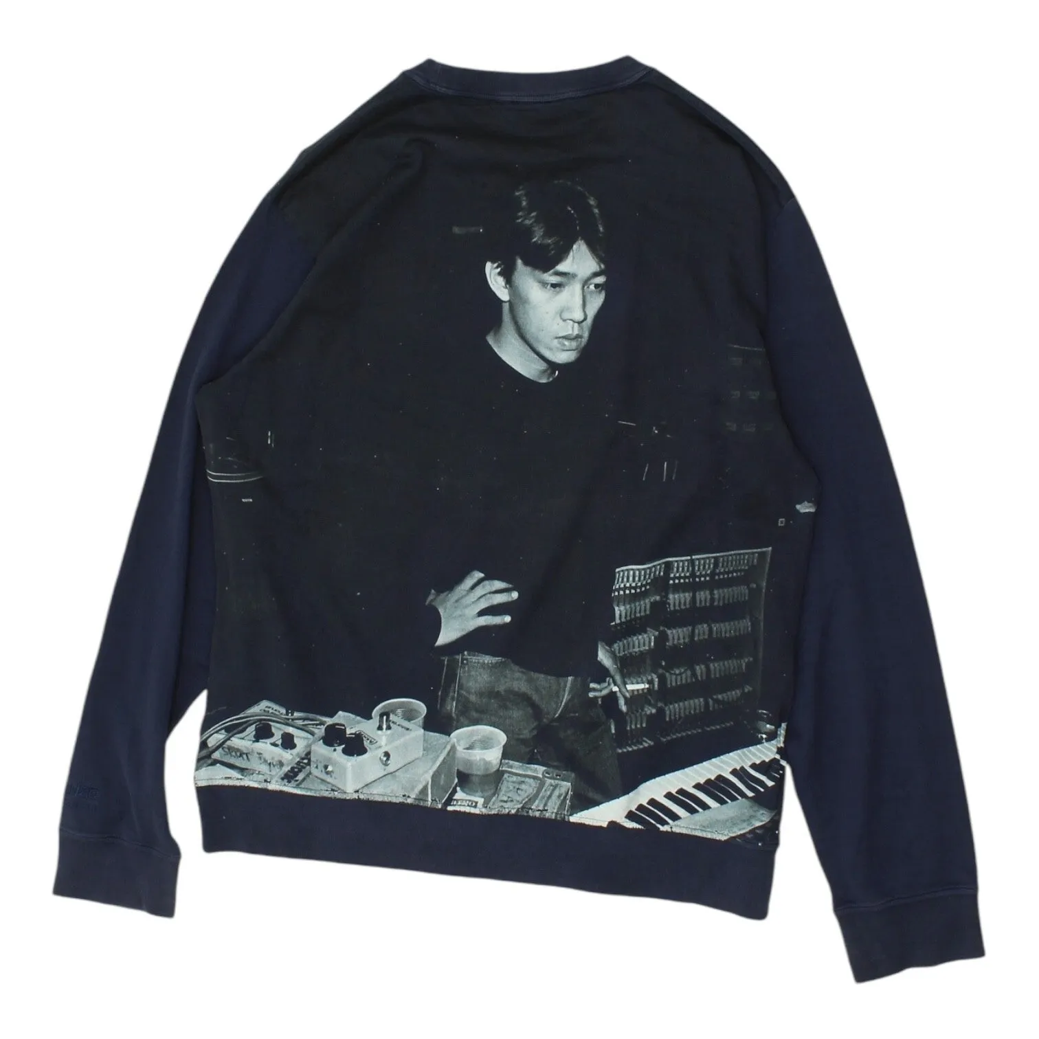 Kenzo Ryuichi Sakamoto T shirt | Mens Blue Designer Lightweight Sweatshirt
