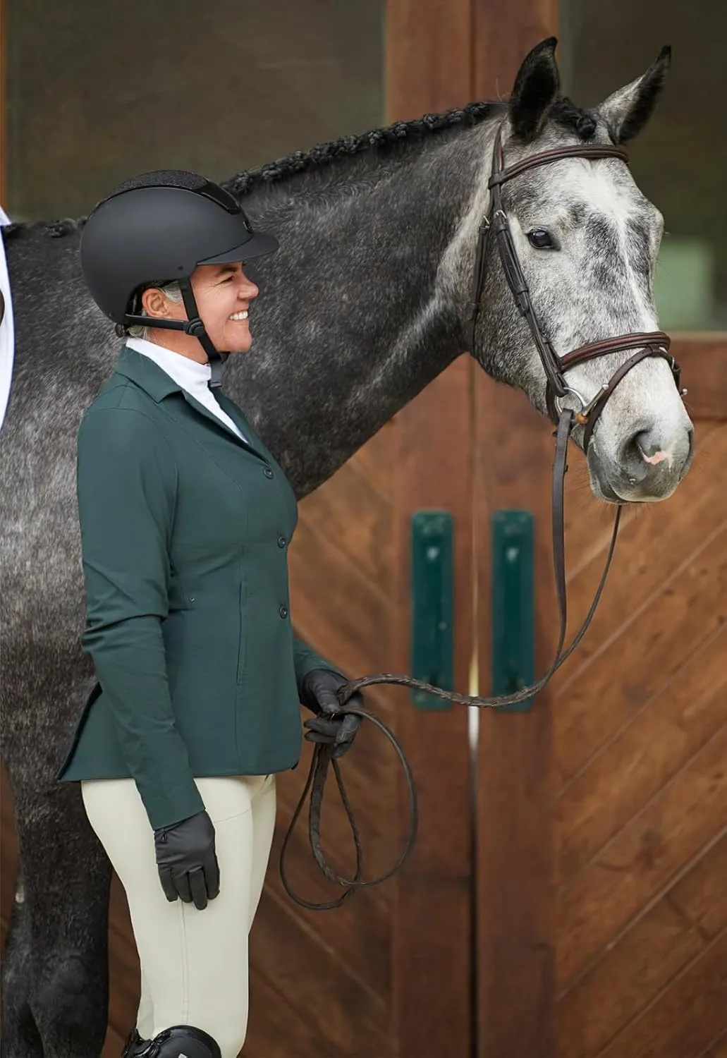 Kerrits Women's Equestrian Stretch Competitor Coat – 3-Snap, Lightweight English Horse Show Jacket, Machine Wash