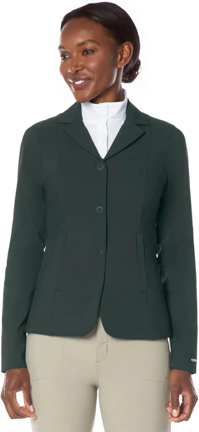 Kerrits Women's Equestrian Stretch Competitor Coat – 3-Snap, Lightweight English Horse Show Jacket, Machine Wash