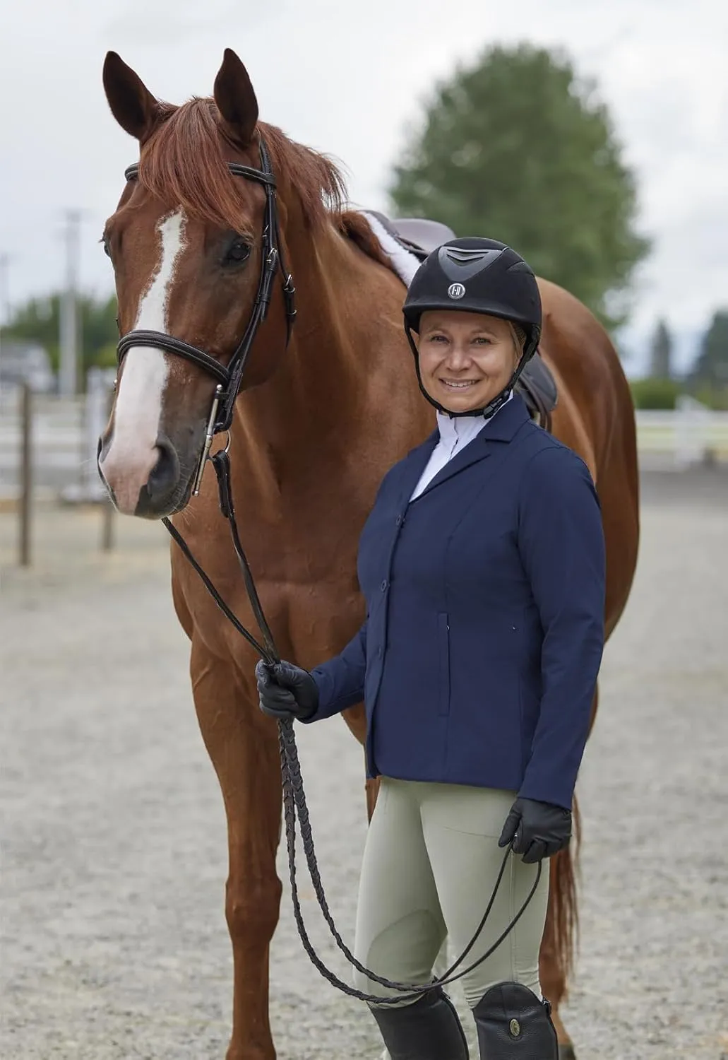 Kerrits Women's Equestrian Stretch Competitor Coat – 3-Snap, Lightweight English Horse Show Jacket, Machine Wash