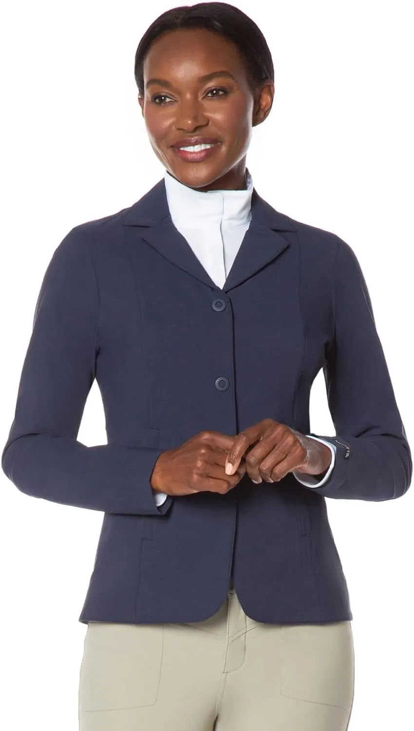 Kerrits Women's Equestrian Stretch Competitor Coat – 3-Snap, Lightweight English Horse Show Jacket, Machine Wash