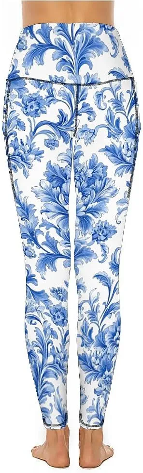 KevaMolly Women's Workout Leggings with Pockets - Thick, High-Waist, 4-Way Stretch Running Yoga Pants