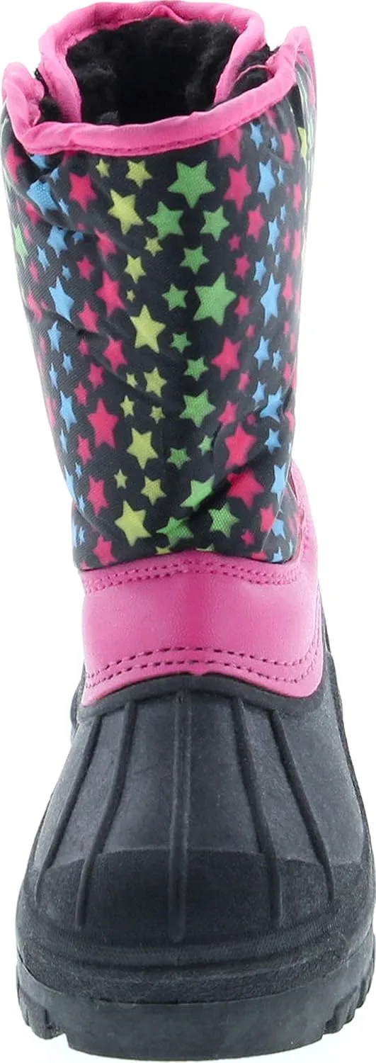 Kids Easy Slip On Waterproof Warm Winter Boots