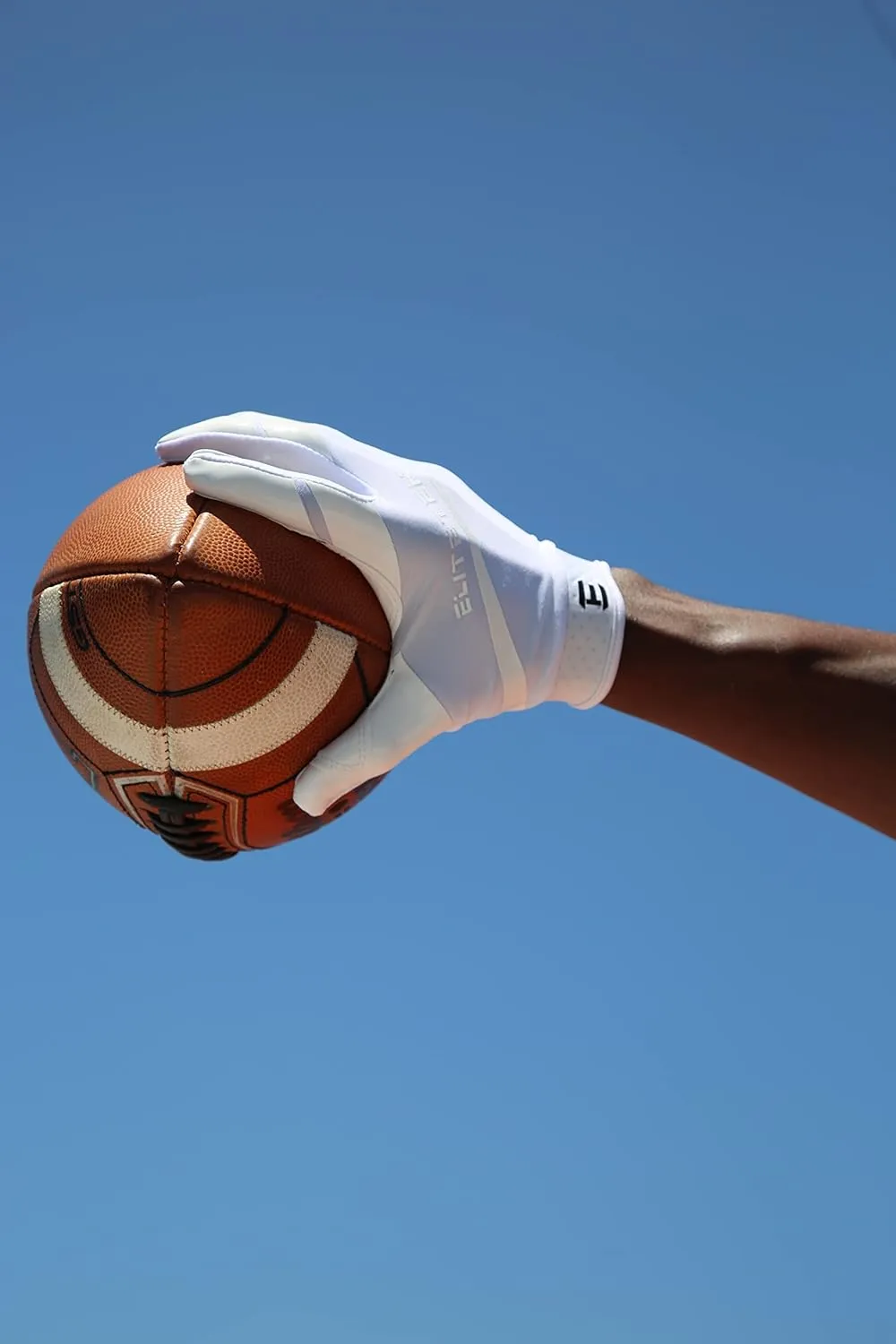 Kids RG-14 Super Tight Fitting Football Gloves - Youth Sizes - Easy Slip On Design No Wrist Strap