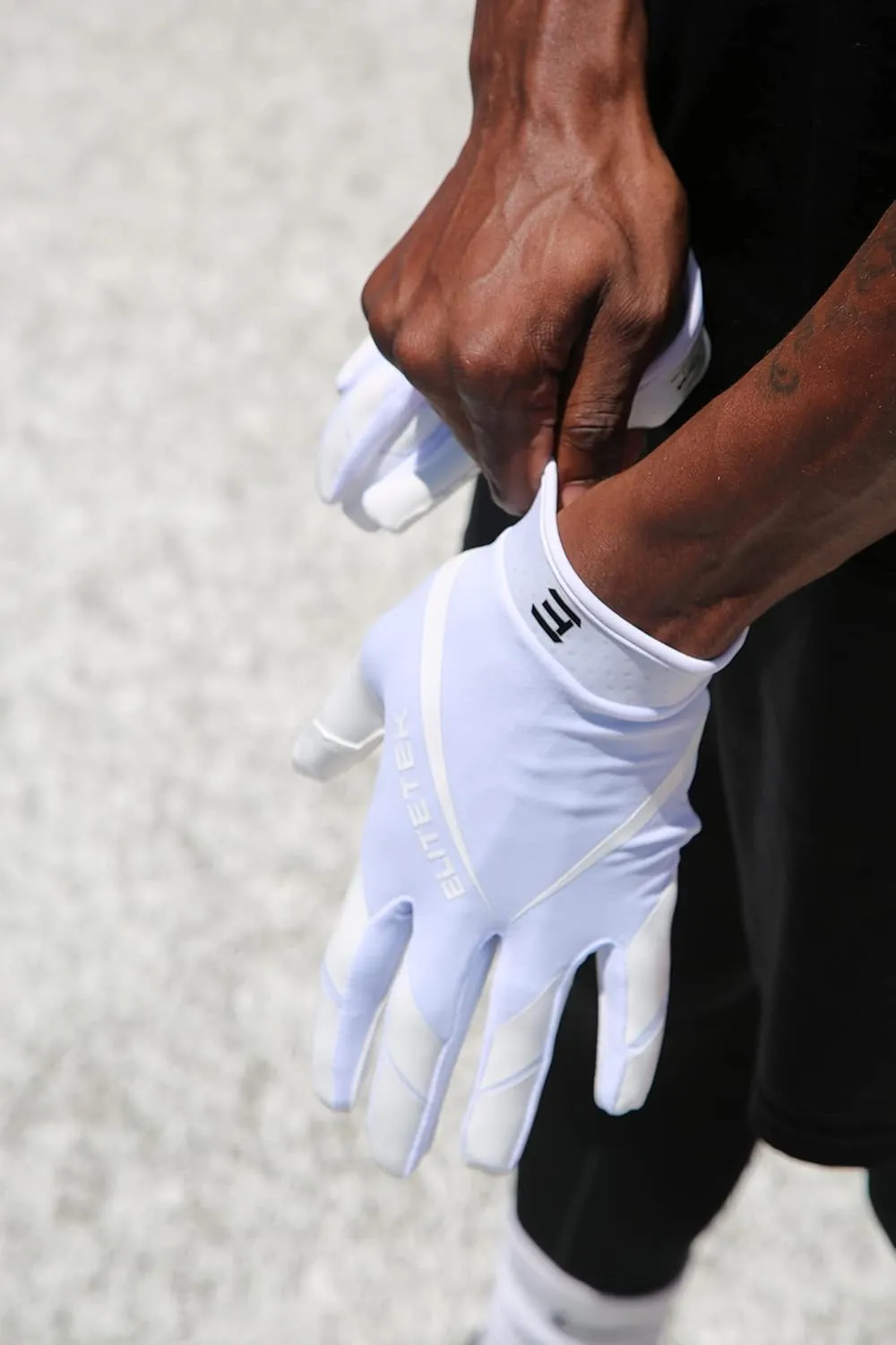 Kids RG-14 Super Tight Fitting Football Gloves - Youth Sizes - Easy Slip On Design No Wrist Strap