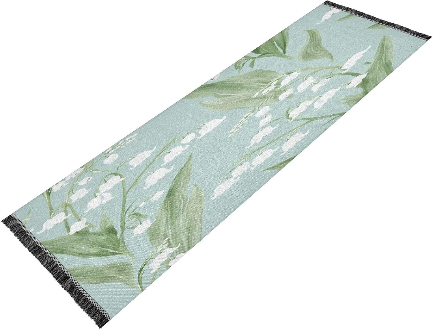 Kigai Lily of The Valley Runner Rug, Non Slip Washable Hallway Runner Rug Soft Carpet Runner for Bedroom, Entryway, Laundry 2' X 6'