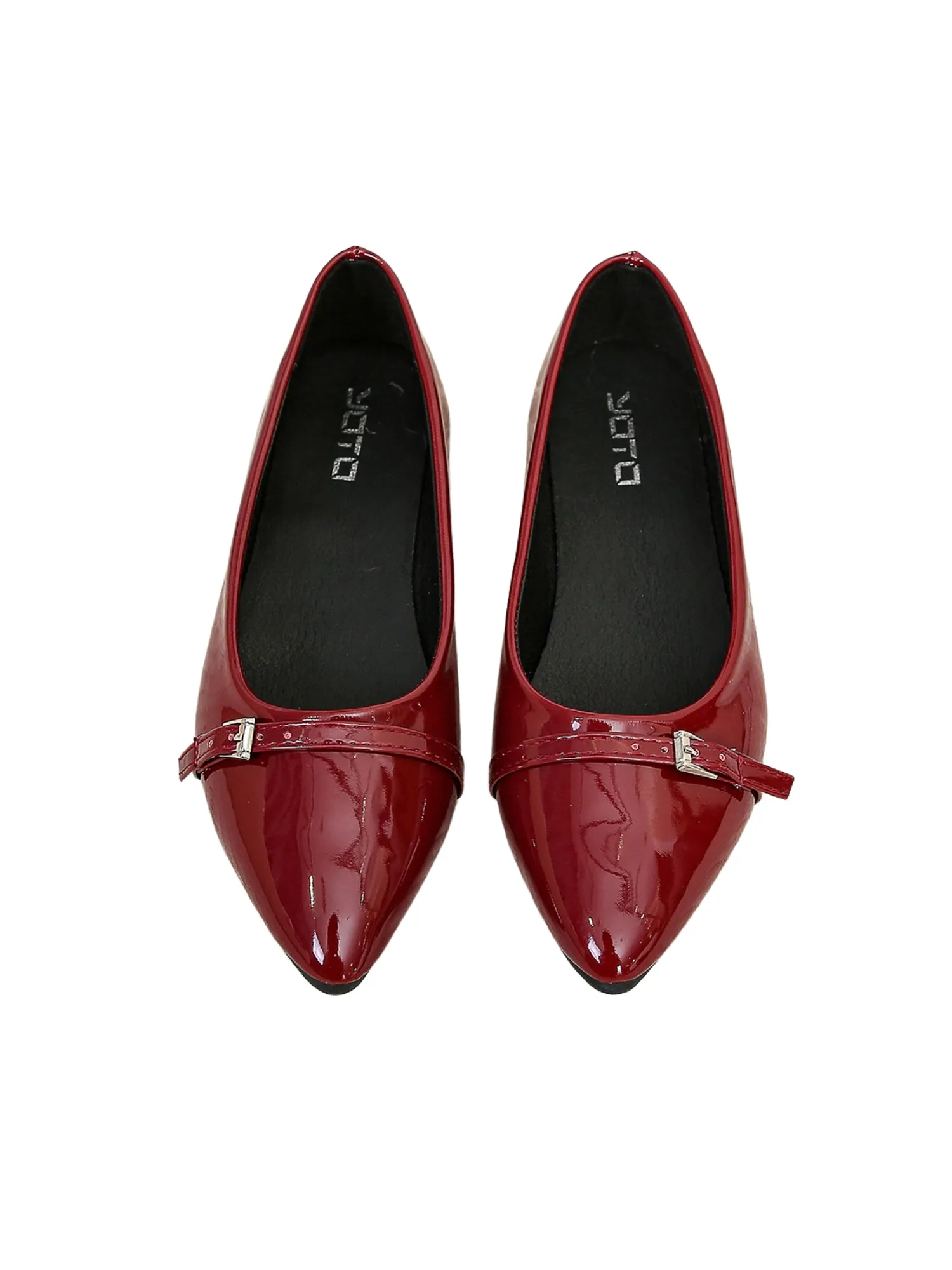 Élan Grace Close Toe Loafer-Wine Red