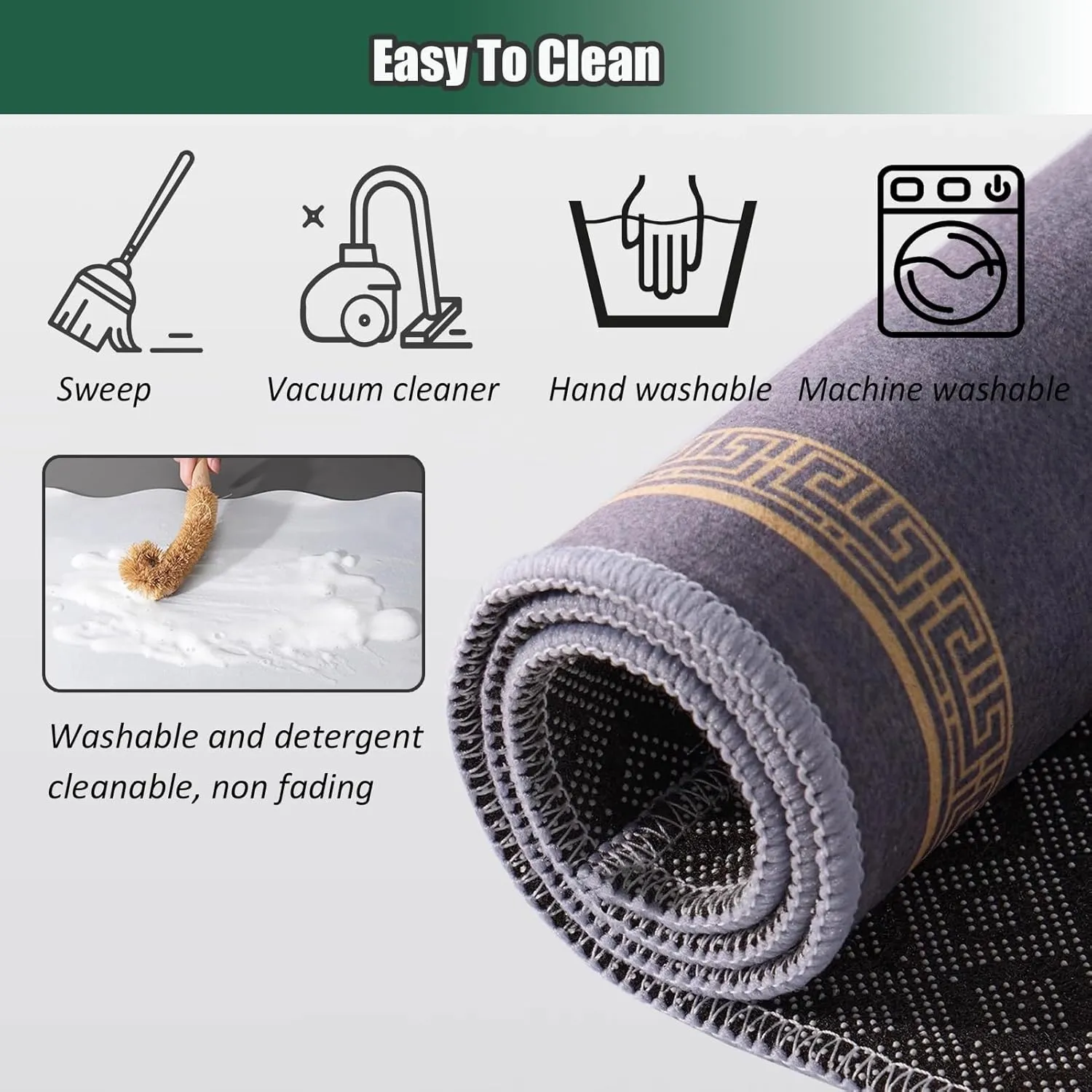 Large Mahjong Mat Table Cover for Home and Chess Room, Anti Slip Noise Reduction Tablecloth for Poker Card and Board Games, with Carrying Bag(90 cm/35.43 in)