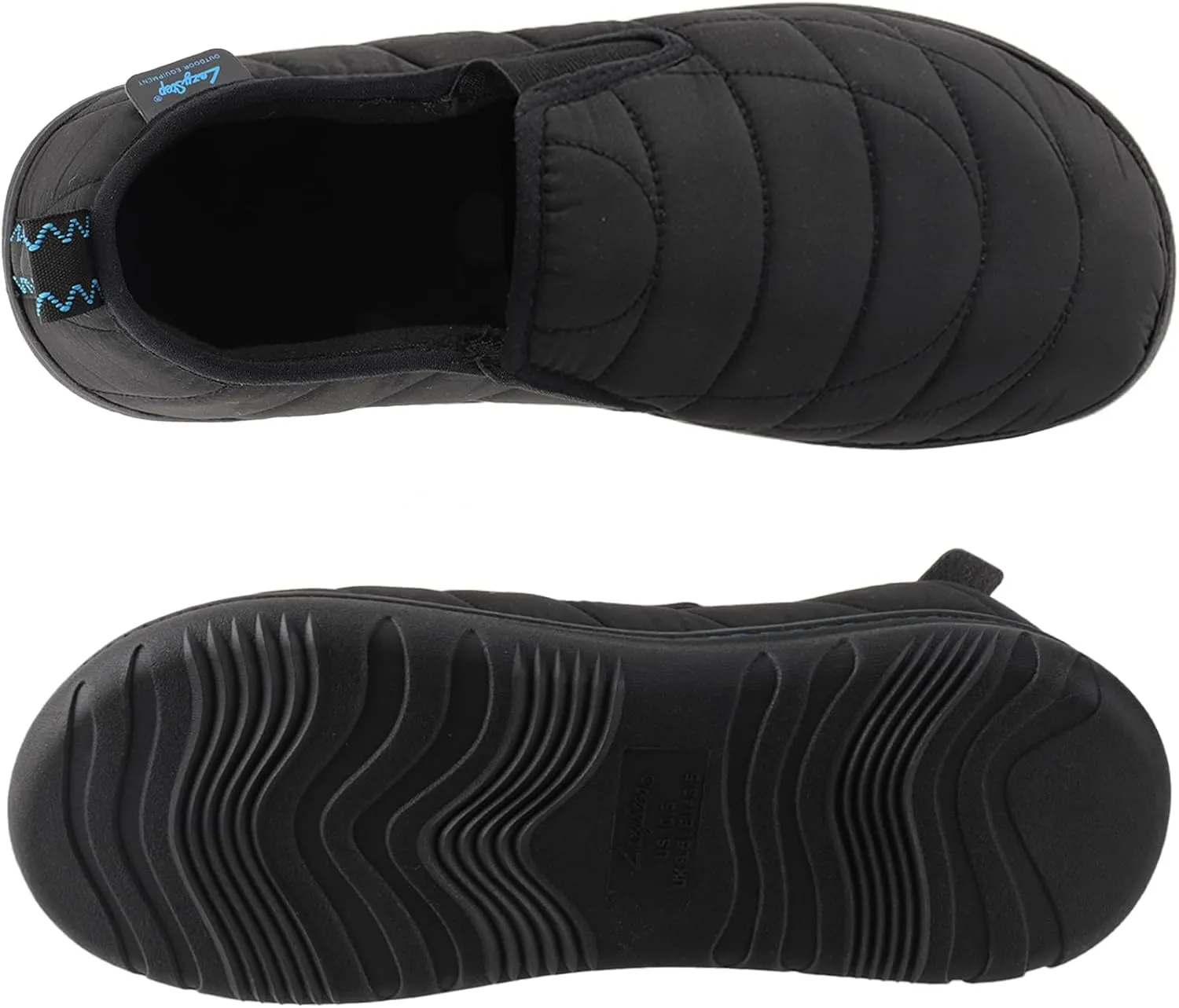 LazyStep Men's Loafer Slippers with Memory Foam and Indoor Outdoor House Shoes