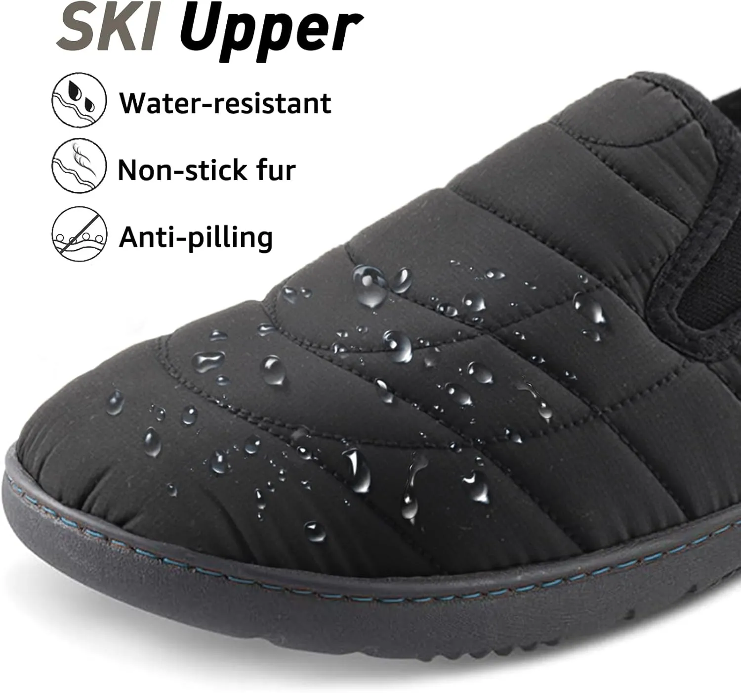 LazyStep Men's Loafer Slippers with Memory Foam and Indoor Outdoor House Shoes