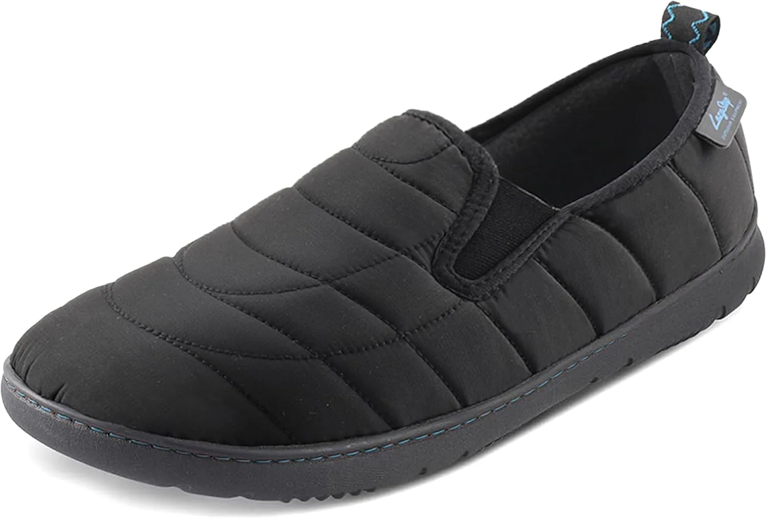 LazyStep Men's Loafer Slippers with Memory Foam and Indoor Outdoor House Shoes