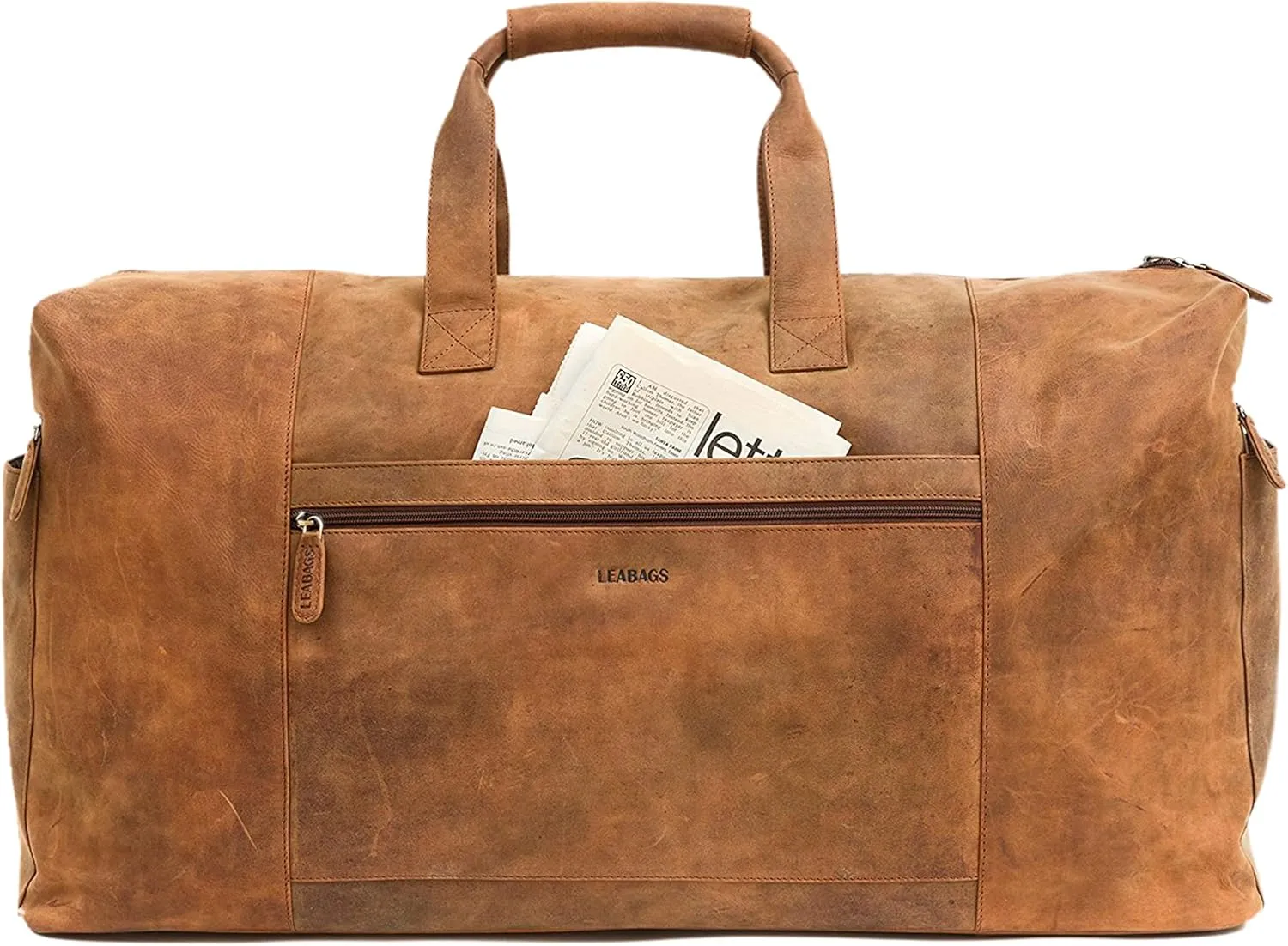 LEABAGS Bohemian, Deconstructed, Minimal, Retro, Utility, Western, Contemporary, Natural Medium Brown