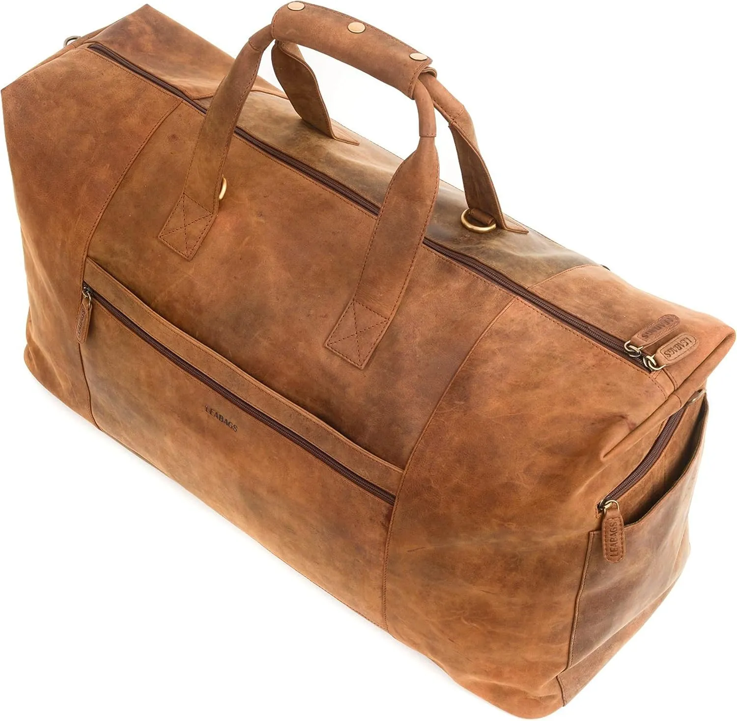 LEABAGS Bohemian, Deconstructed, Minimal, Retro, Utility, Western, Contemporary, Natural Medium Brown