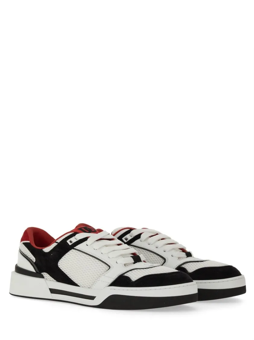 Leather And Mesh Sneaker