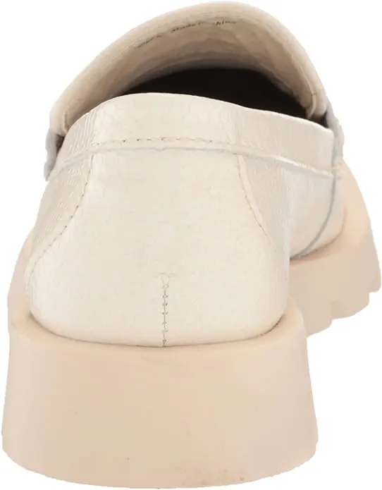 Leather Dolce Diverse options Smart design Flat Ivory Loafers Squared Toe Vita On Embossed Slip Elias Fashion