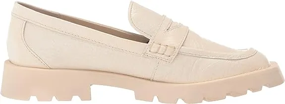 Leather Dolce Diverse options Smart design Flat Ivory Loafers Squared Toe Vita On Embossed Slip Elias Fashion