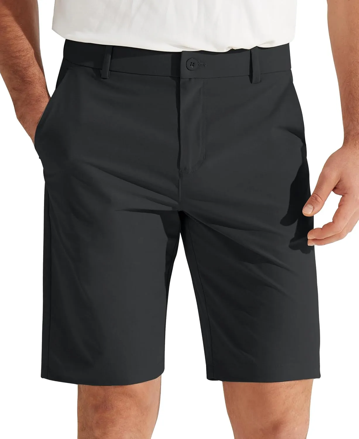 Libin Men's Golf Shorts 7" 9" Work Dress Shorts Casual Flat Front Hybrid Shorts Lightweight Quick Dry Water Resistant