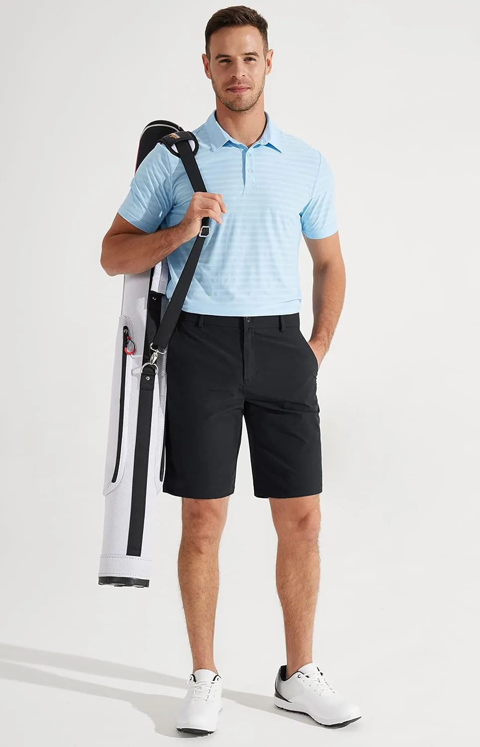 Libin Men's Golf Shorts 7" 9" Work Dress Shorts Casual Flat Front Hybrid Shorts Lightweight Quick Dry Water Resistant