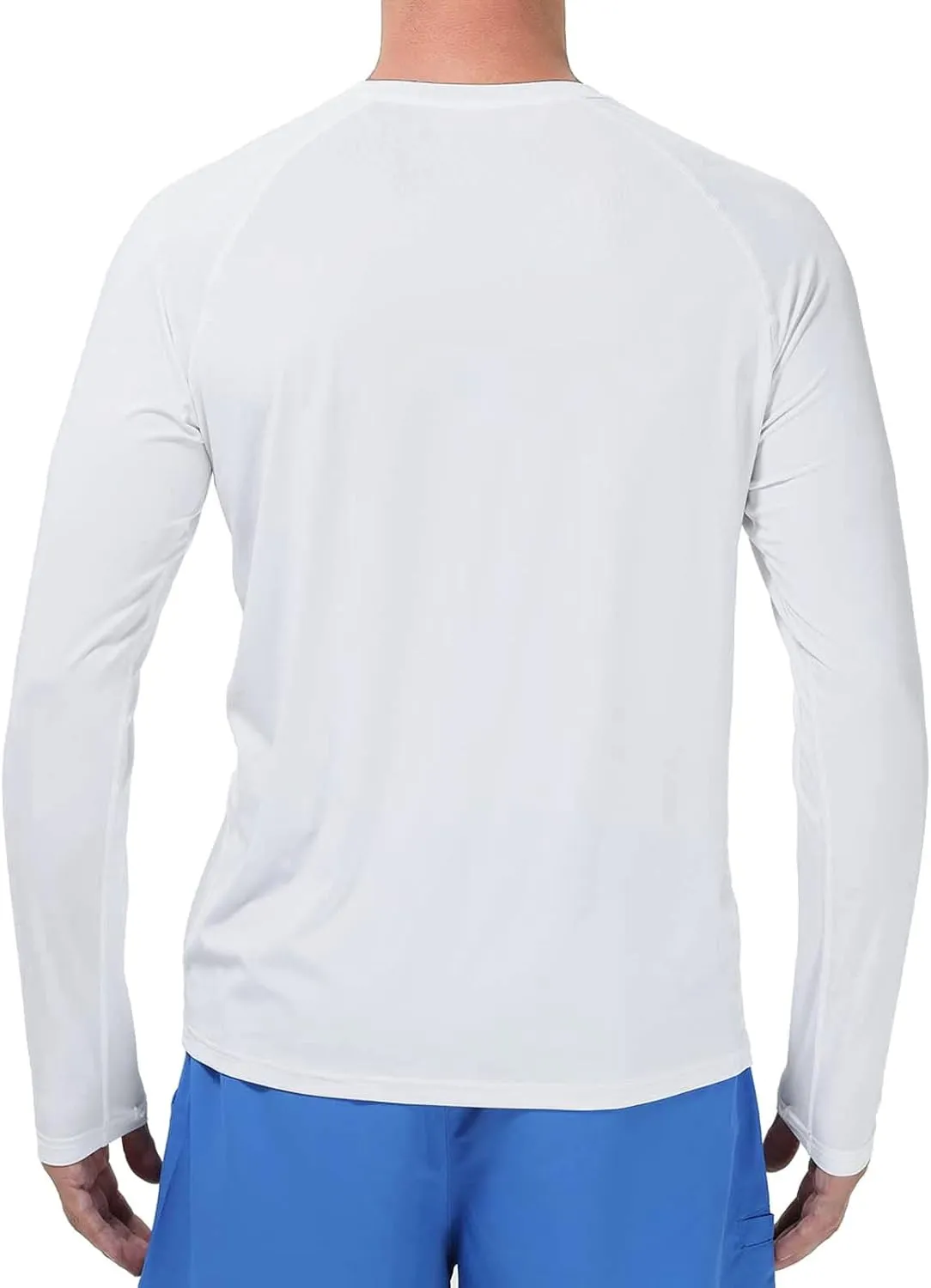 Lightbare Men’s UPF 50  UV Sun Protection Lightweight Long Sleeve T-Shirt Quick Dry for Outdoor Hiking Running
