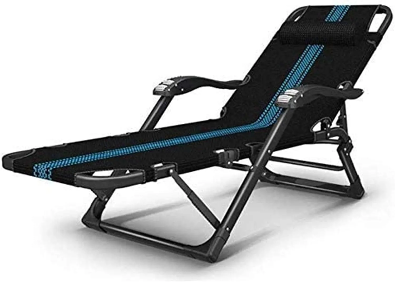 Lightweight Camping Chairs Loungers Folding Chair Deck Chair Recliner,Folding Lounge Chair - Office Sleep Multi-Function Adjustable Backrest Portable Beach Lazy Lounger/C
