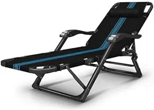 Lightweight Camping Chairs Loungers Folding Chair Deck Chair Recliner,Folding Lounge Chair - Office Sleep Multi-Function Adjustable Backrest Portable Beach Lazy Lounger/C