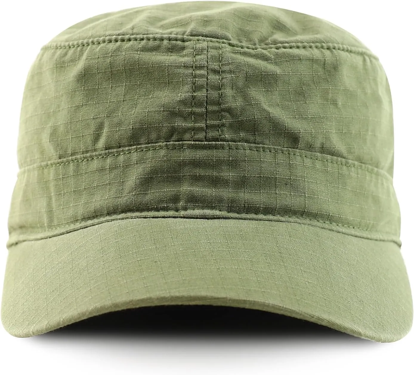 Lightweight Cotton Ripstop Fitted Army Style Flat Top Cap