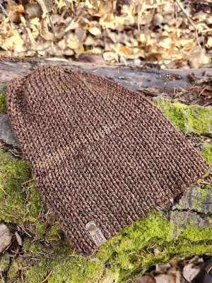 Lightweight Hat, Folded Double Brim Wool Free, Brown