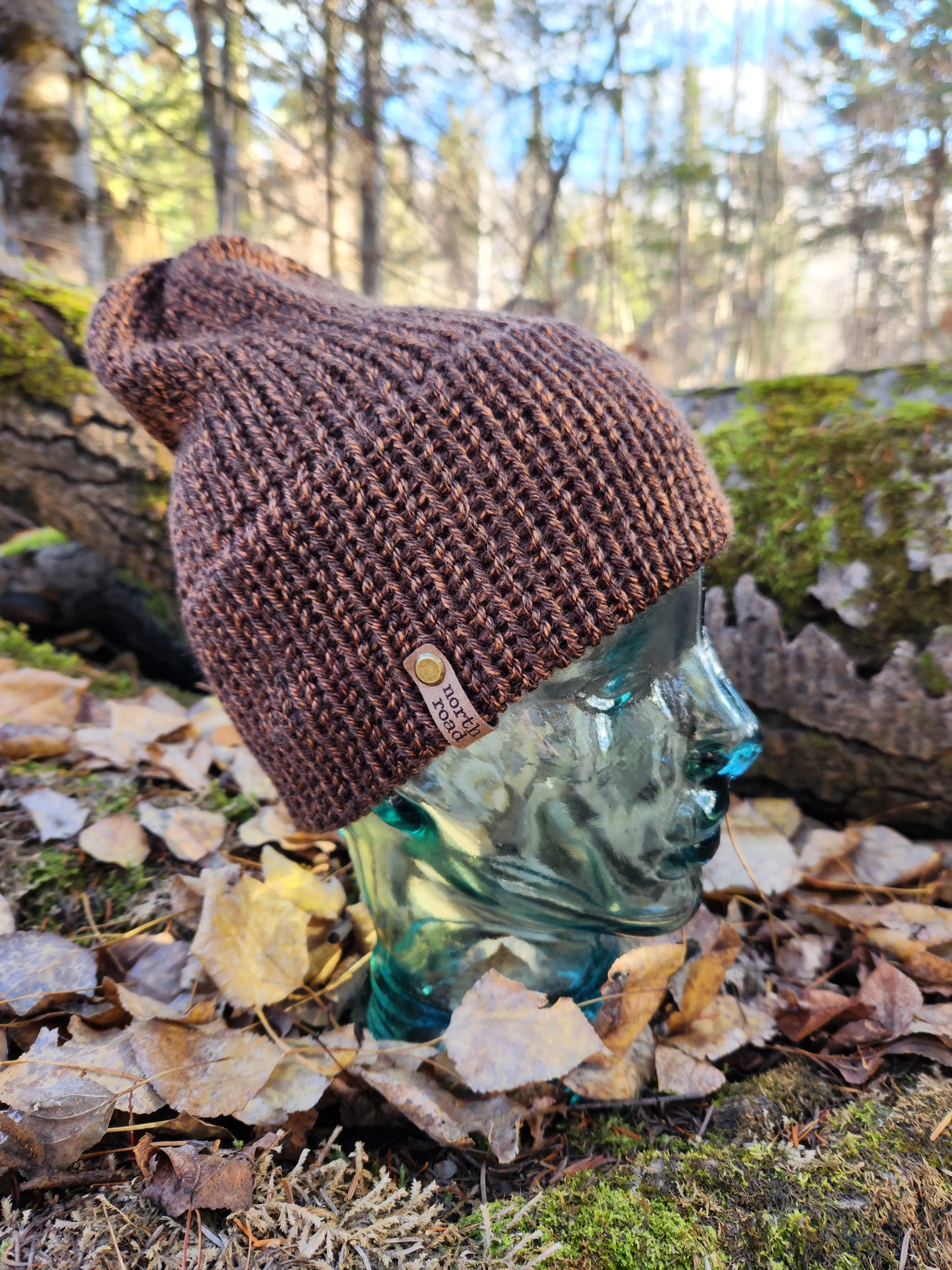 Lightweight Hat, Folded Double Brim Wool Free, Brown