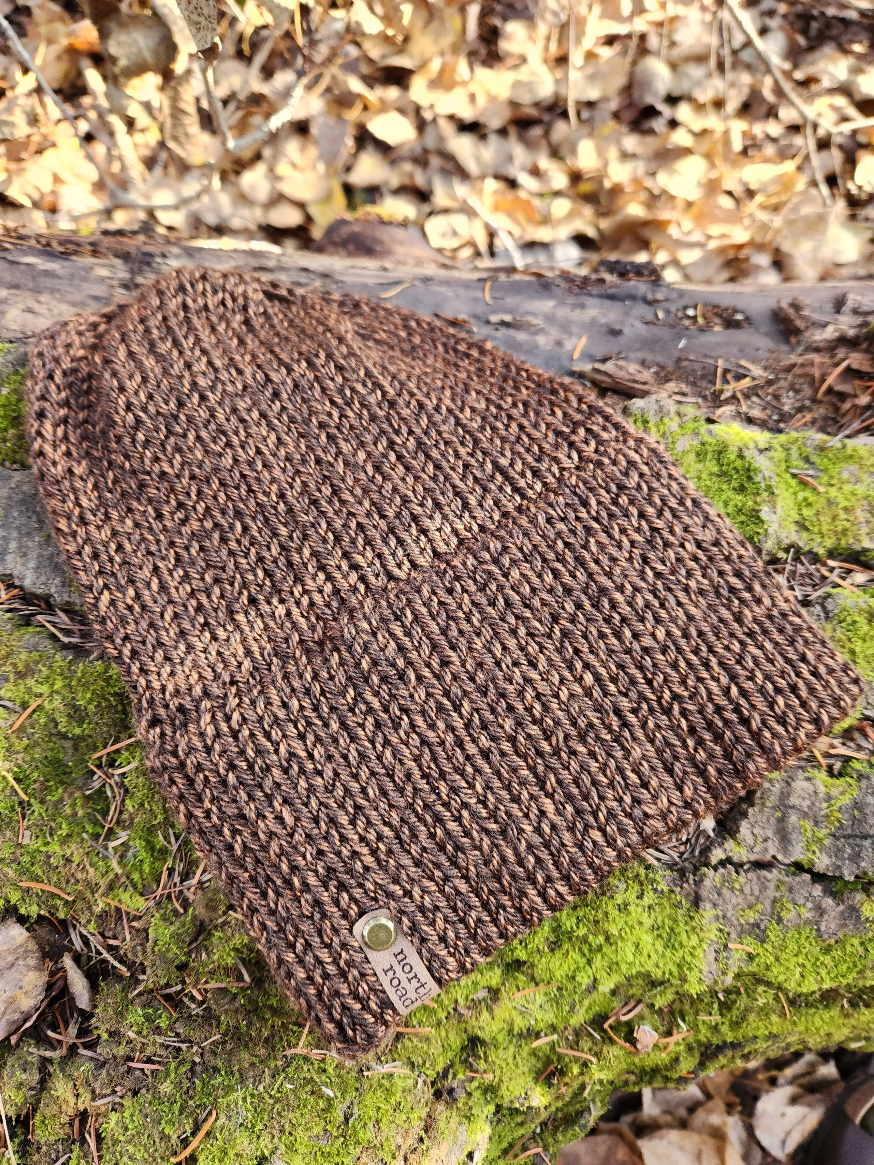Lightweight Hat, Folded Double Brim Wool Free, Brown