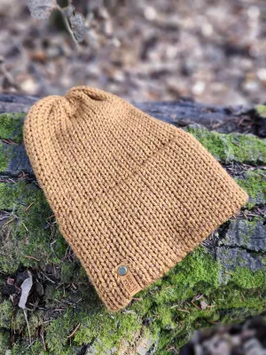 Lightweight Hat, Folded Double Brim Wool Free, Cider