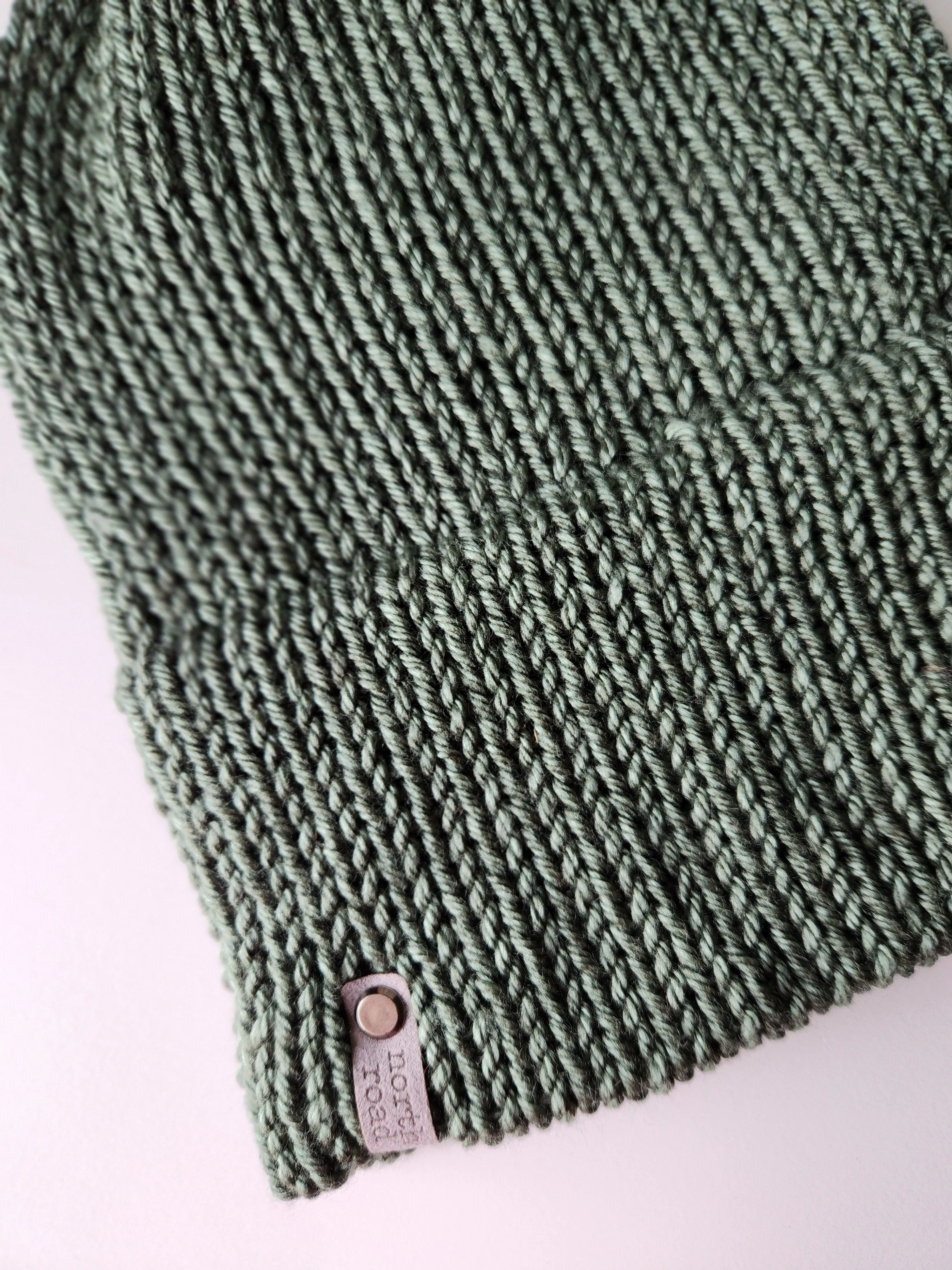 Lightweight Hat, Folded Double Brim Wool Free, Dark Sage Green