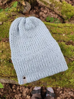 Lightweight Hat, Folded Double Brim Wool Free, Powder Blue