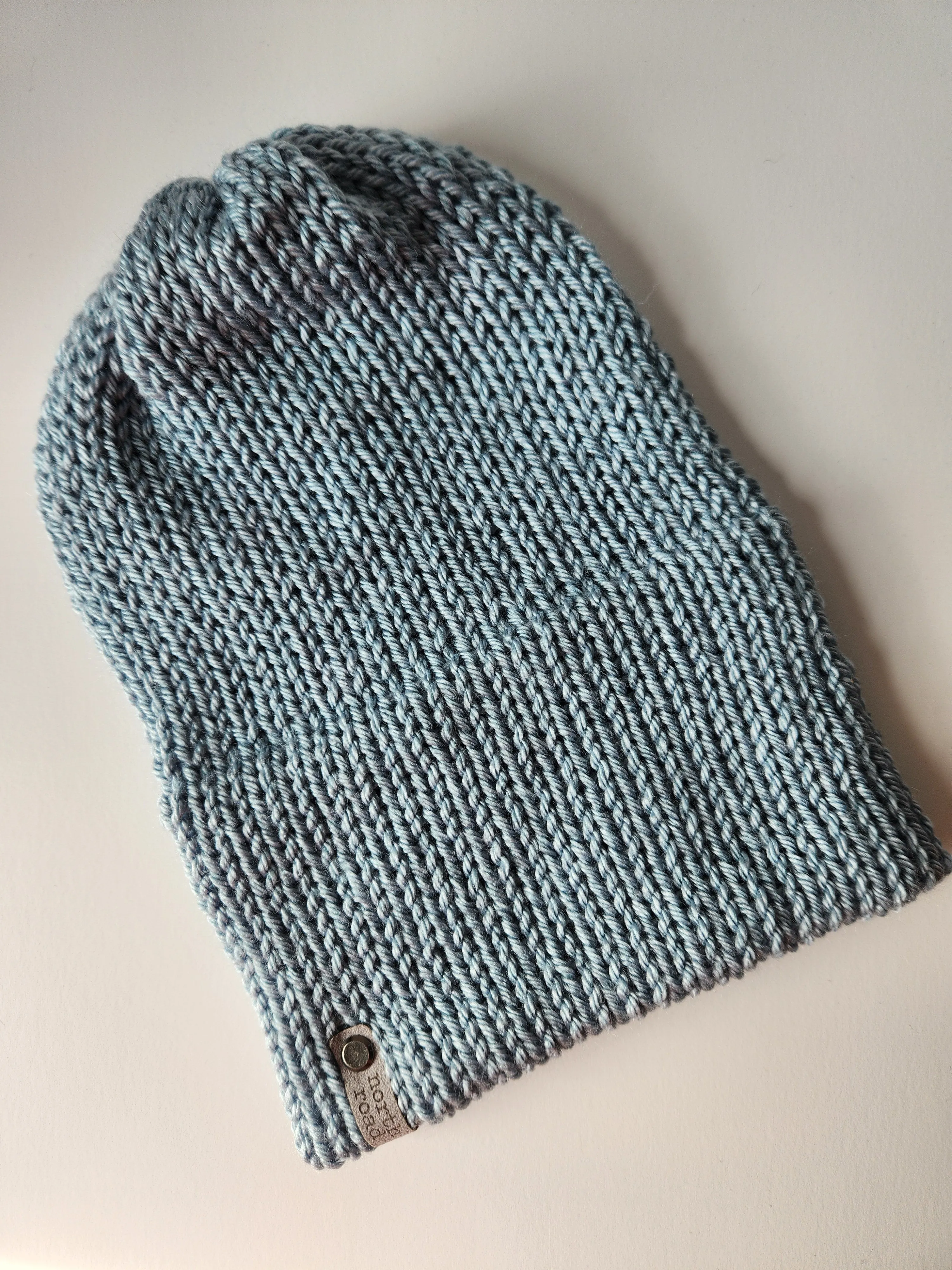Lightweight Hat, Folded Double Brim Wool Free, Powder Blue