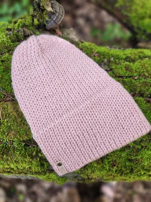 Lightweight Hat, Folded Double Brim Wool Free, Shell Pink