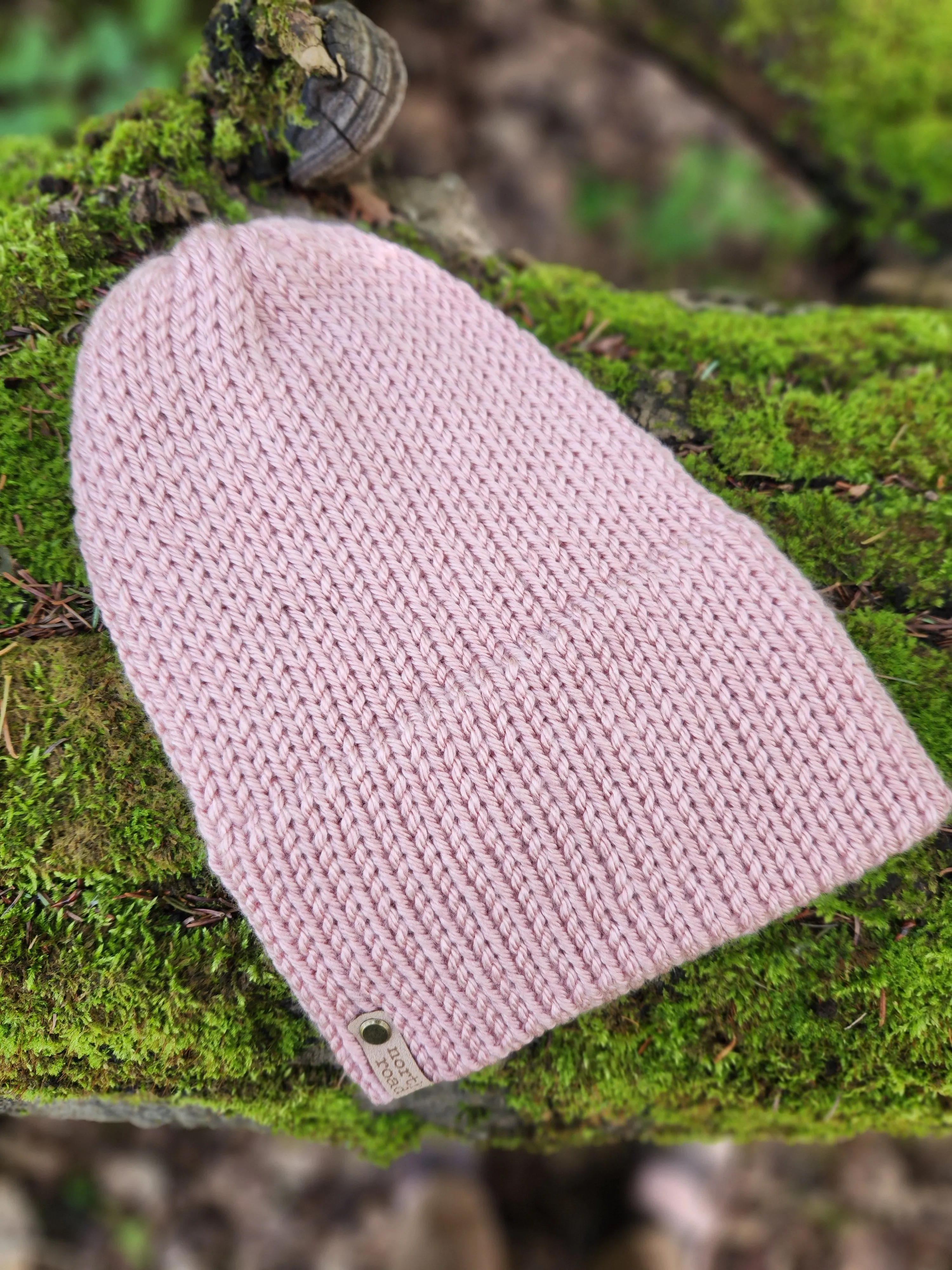 Lightweight Hat, Folded Double Brim Wool Free, Shell Pink